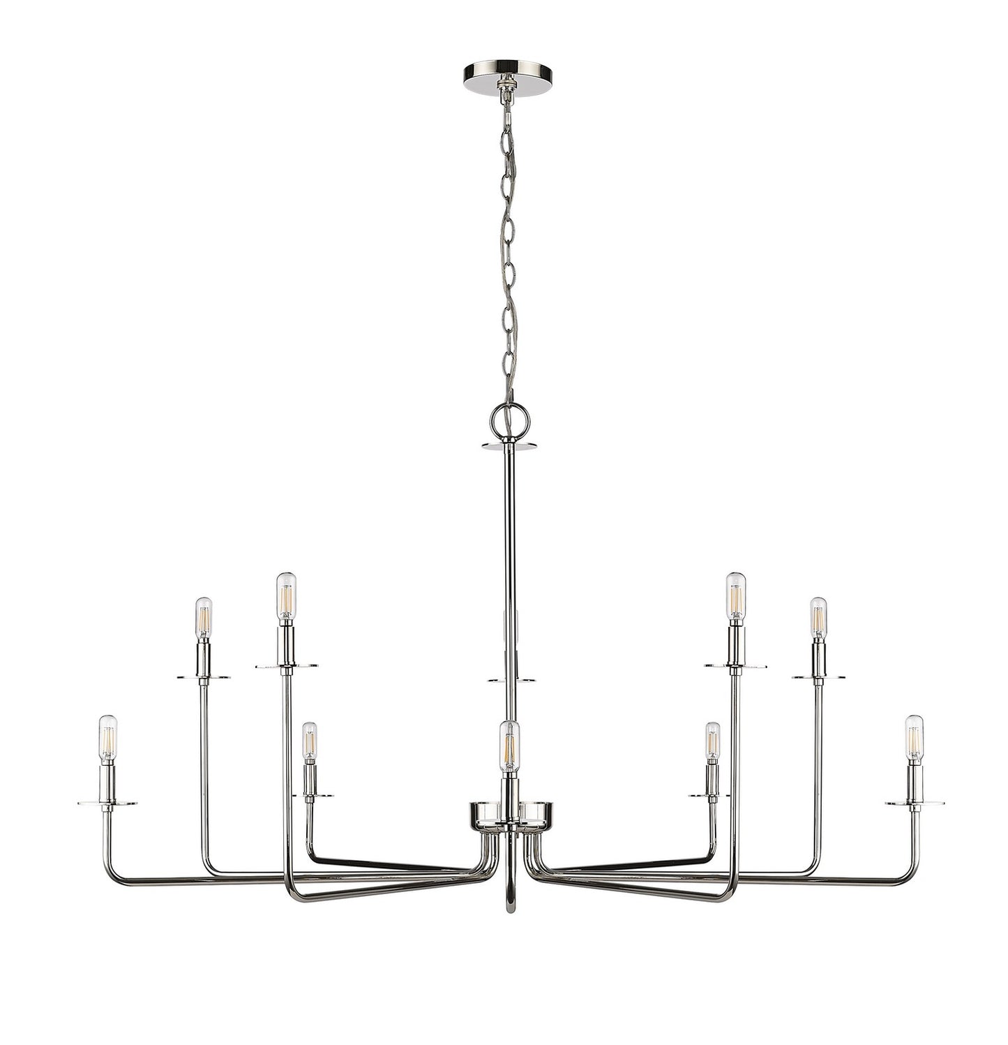 Millennium - 12510-PN - Ten Light Chandelier - Marceline - Polished Nickel