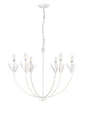 Millennium - 12706-TWH - Six Light Chandelier - Primrose - Textured White