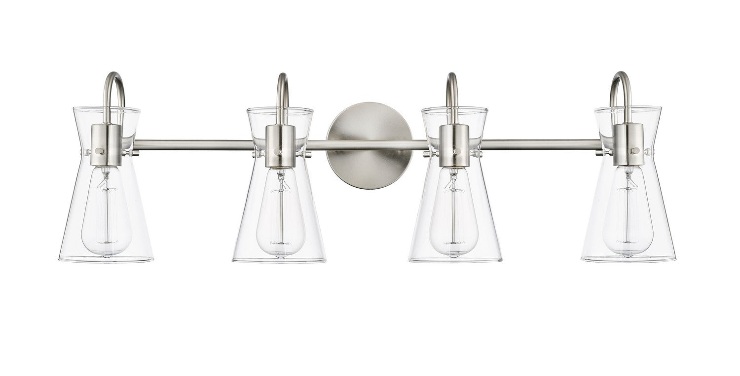 Millennium - 21004-BN - Four Light Vanity - Camellia - Brushed Nickel