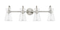 Millennium - 21004-BN - Four Light Vanity - Camellia - Brushed Nickel