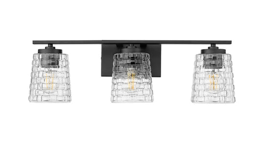 Millennium - 22103-MB - Three Light Vanity - Saben - Matte Black