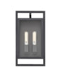 Millennium - 270002-TBK - Two Light Outdoor Wall Sconce - Agatha - Textured Black