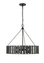 Millennium - 27006-MB - Six Light Chandelier - Stella - Matte Black