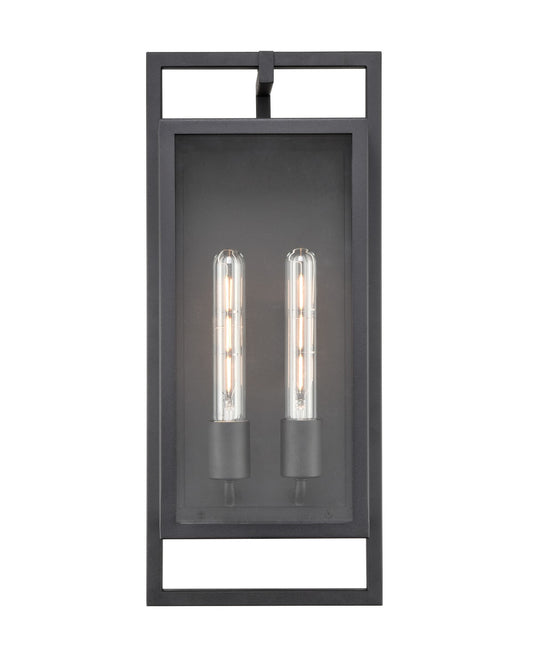 Millennium - 270102-TBK - Two Light Outdoor Wall Sconce - Agatha - Textured Black