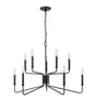 Millennium - 29010-MB - Ten Light Chandelier - Raven - Matte Black