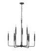 Millennium - 29309-MB - Nine Light Chandelier - Savanne - Matte Black