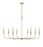 Millennium - 29608-VB - Eight Light Chandelier - Savanne - Vintage Brass