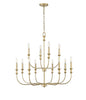 Millennium - 29612-VB - 12 Light Chandelier - Savanne - Vintage Brass