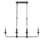 Millennium - 29806-MB - Six Light Chandelier - Freesia - Matte Black