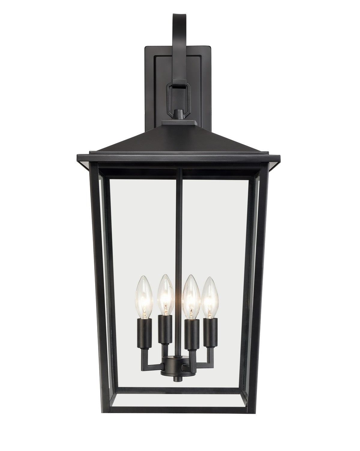 Millennium - 2984-PBK - Four Light Outdoor Wall Sconce - Fetterton - Powder Coated Black