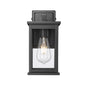 Millennium - 4112-PBK - One Light Outdoor Wall Sconce - Bowton II - Powder Coated Black