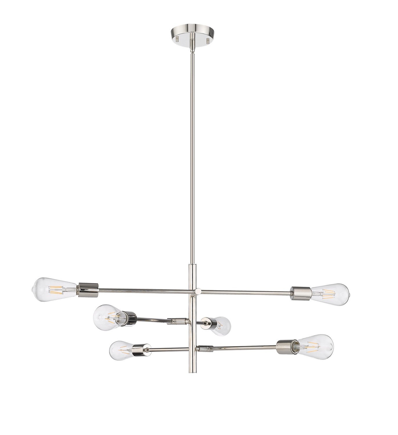 Millennium - 4246-PN - Six Light Chandelier - Decco - Polished Nickel