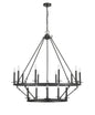 Millennium - 46715-MB - 15 Light Chandelier - Florence - Matte Black