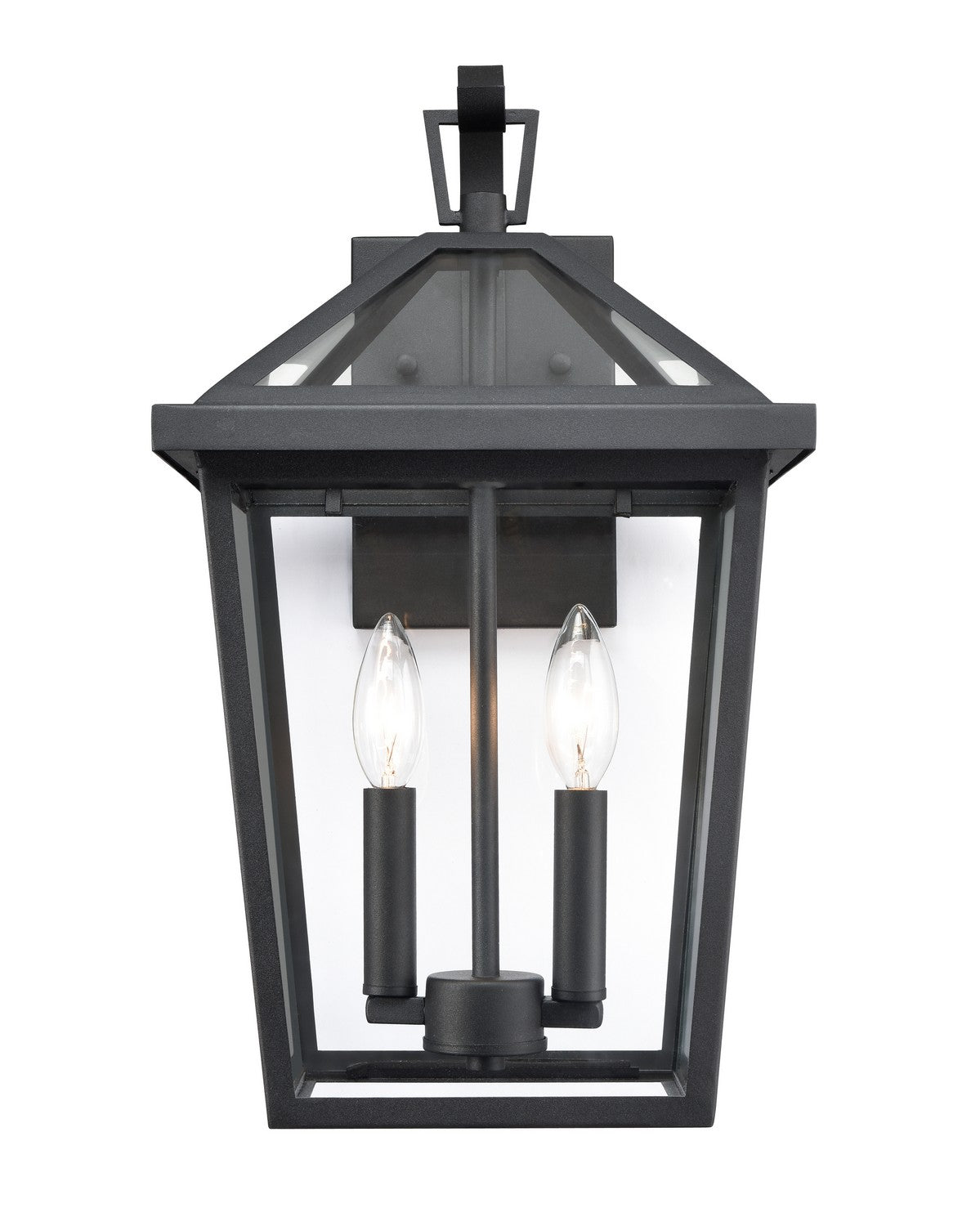 Millennium - 92202-TBK - Two Light Outdoor Wall Sconce - Mensun - Textured Black