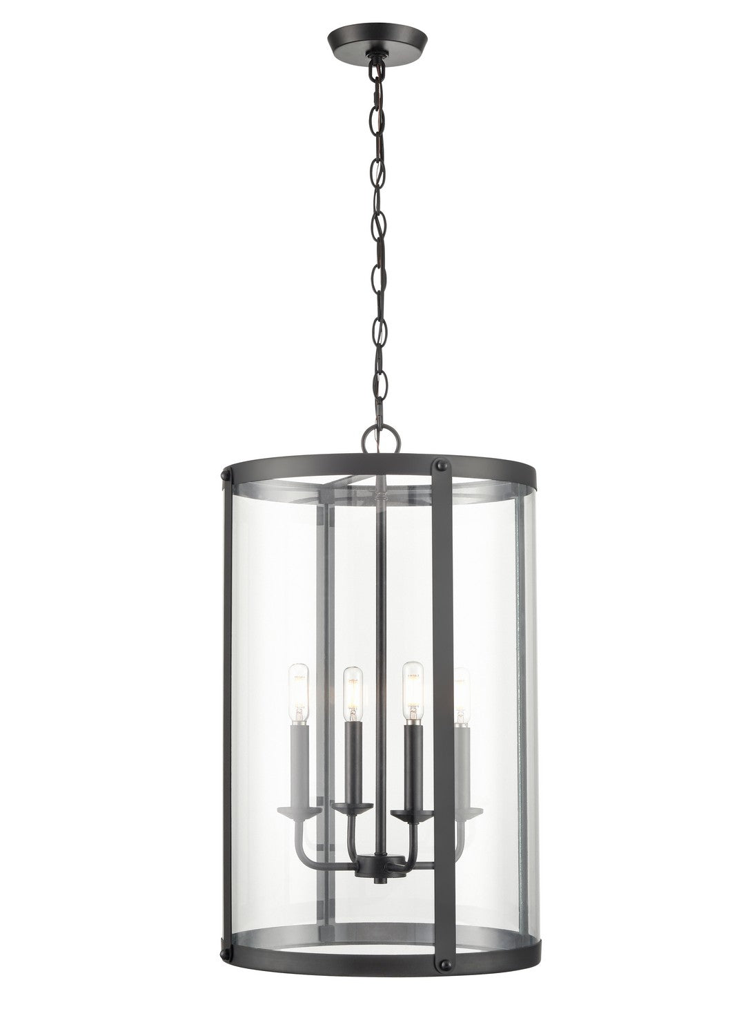 Millennium - 94004-MB - Four Light Pendant - Aydenn - Matte Black