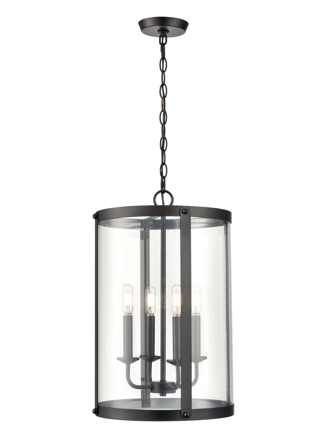 Millennium - 94201-MB - Four Light Pendant - Aydenn - Matte Black