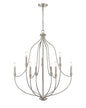 Millennium - 98009-BN - Nine Light Chandelier - Senoia - Brushed Nickel