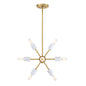 Designers Fountain - D304C-15P-BG - Eight Light Pendant - Star Dust - Brushed Gold