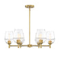 Designers Fountain - D310M-6CH-BG - Six Light Chandelier - Summer Jazz - Brushed Gold