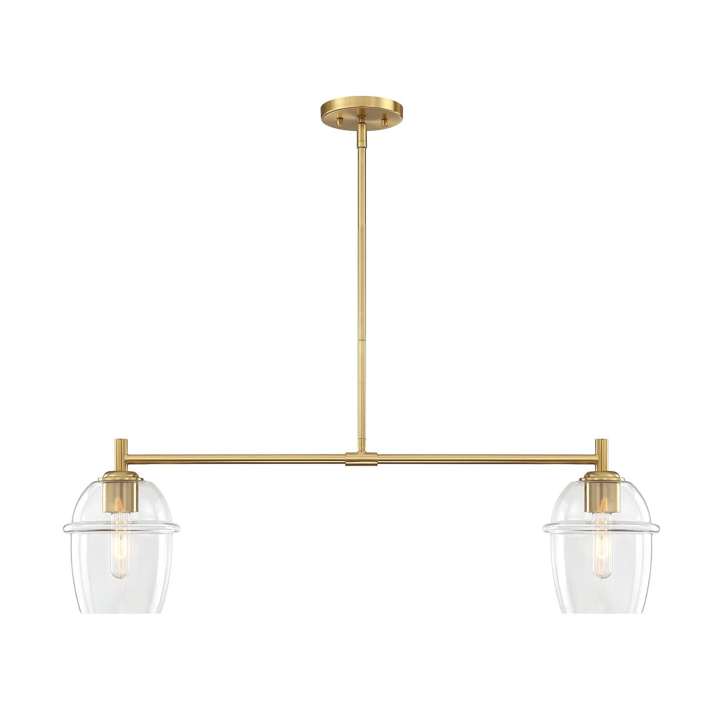Designers Fountain - D310M-IS-BG - Two Light Island Pendant - Summer Jazz - Brushed Gold