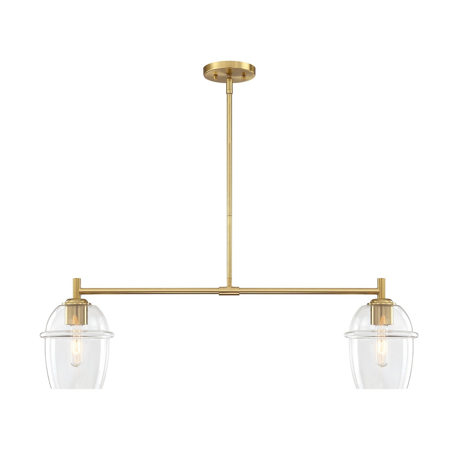 Designers Fountain - D310M-IS-BG - Two Light Island Pendant - Summer Jazz - Brushed Gold