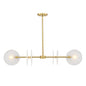 Designers Fountain - D311C-IS-BG - Four Light Island Pendant - Sky Fall - Brushed Gold