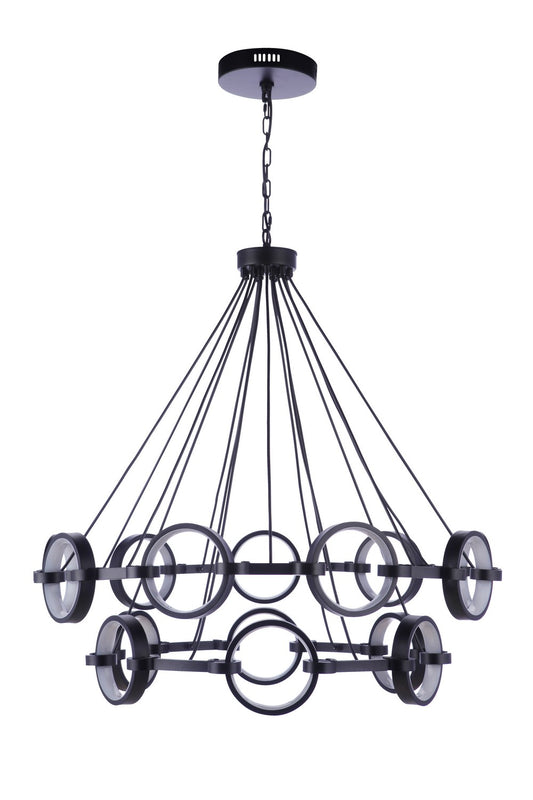 Craftmade - 59315-FB-LED - LED Chandelier - Context - Flat Black