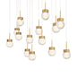 Modern Forms - PD-82014L-AB - LED Pendant - Double Bubble - Aged Brass