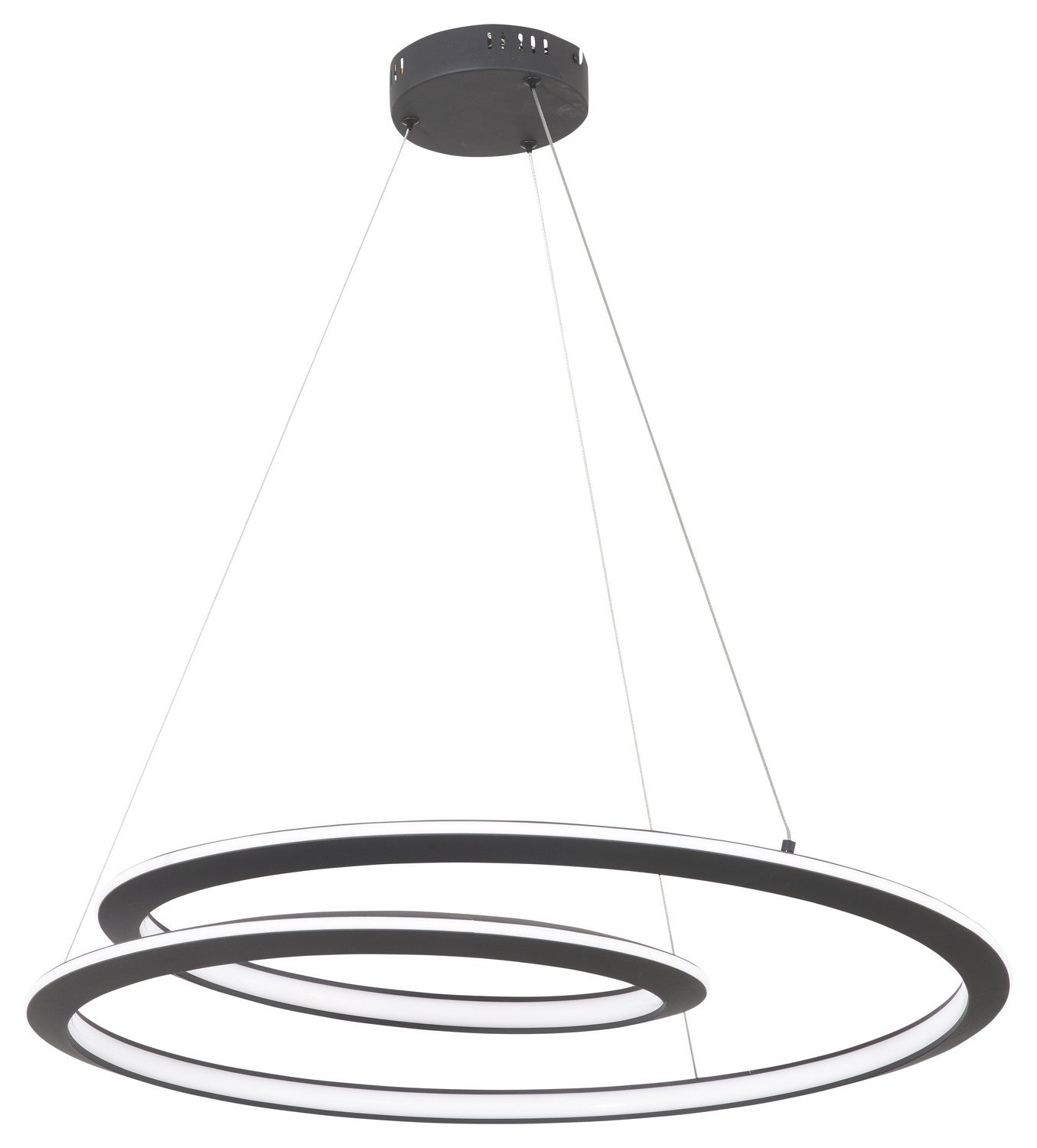 George Kovacs - P1970-066-L - LED Pendant - Infinite - Sand Black