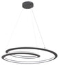 George Kovacs - P1970-066-L - LED Pendant - Infinite - Sand Black