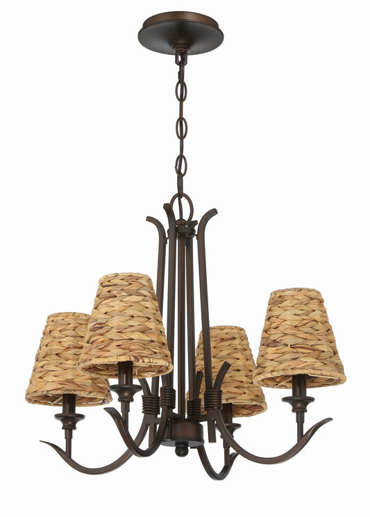 Craftmade - 58324-ABZ - Four Light Chandelier - Kokomo - Aged Bronze Brushed