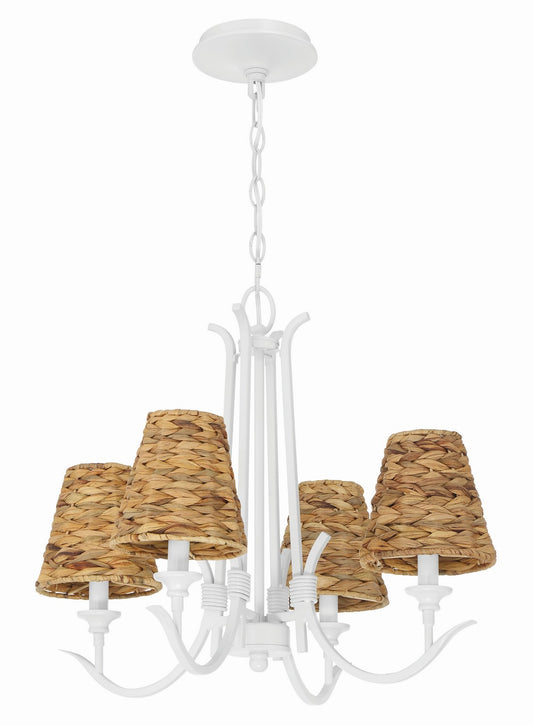 Craftmade - 58324-MWW - Four Light Chandelier - Kokomo - Matte White