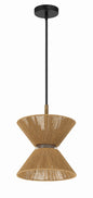 Craftmade - 58591-FBWAL - One Light Pendant - Serena - Flat Black/Walnut