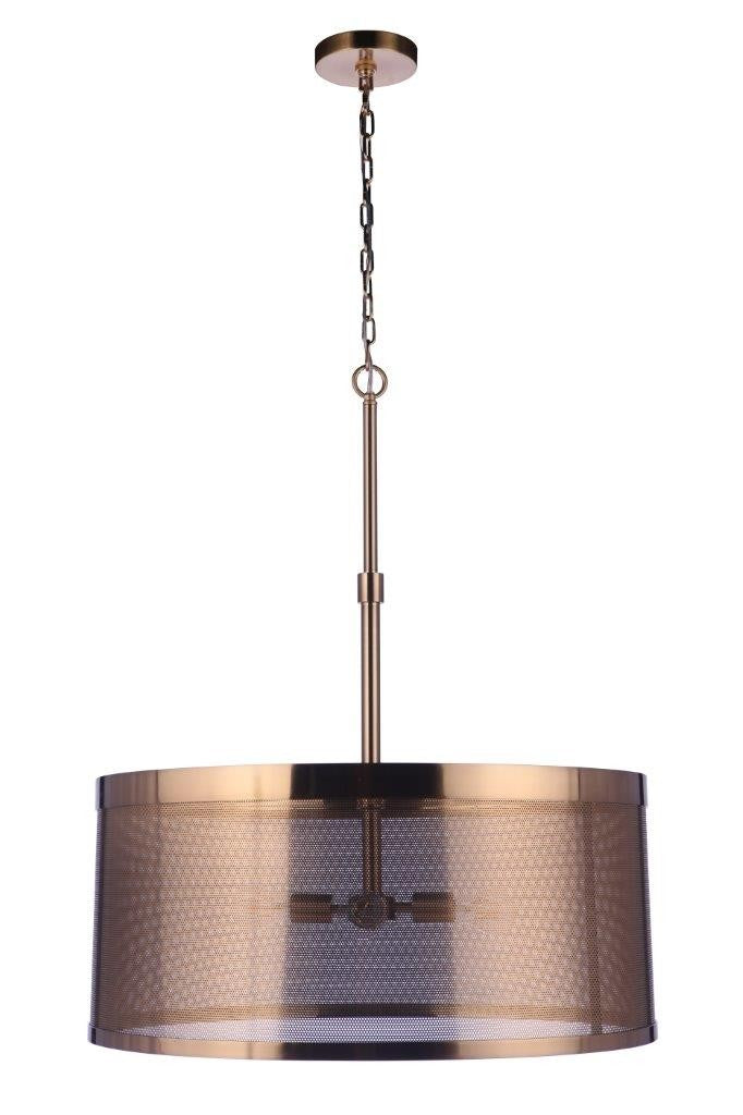 Craftmade - 58994-SB - Four Light Pendant - Mesh - Satin Brass