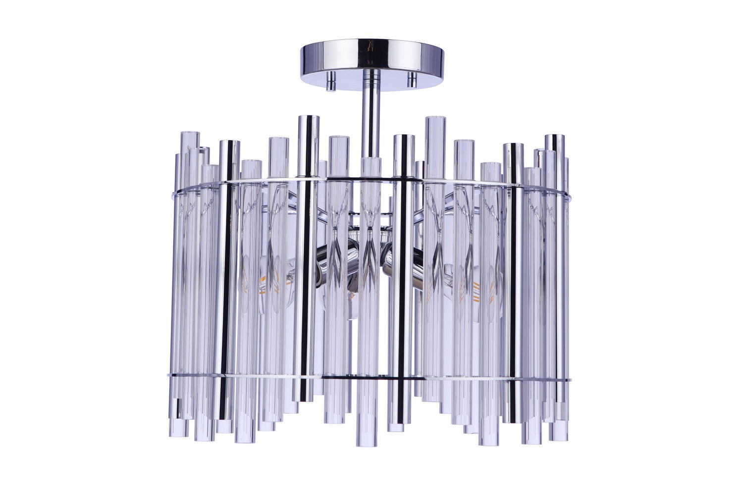 Craftmade - 59253-CH - Three Light Semi Flush Mount - Reveal - Chrome