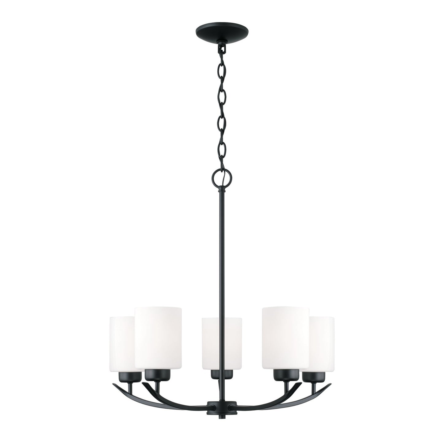 Capital Lighting - 415251MB-338 - Five Light Chandelier - Dixon - Matte Black