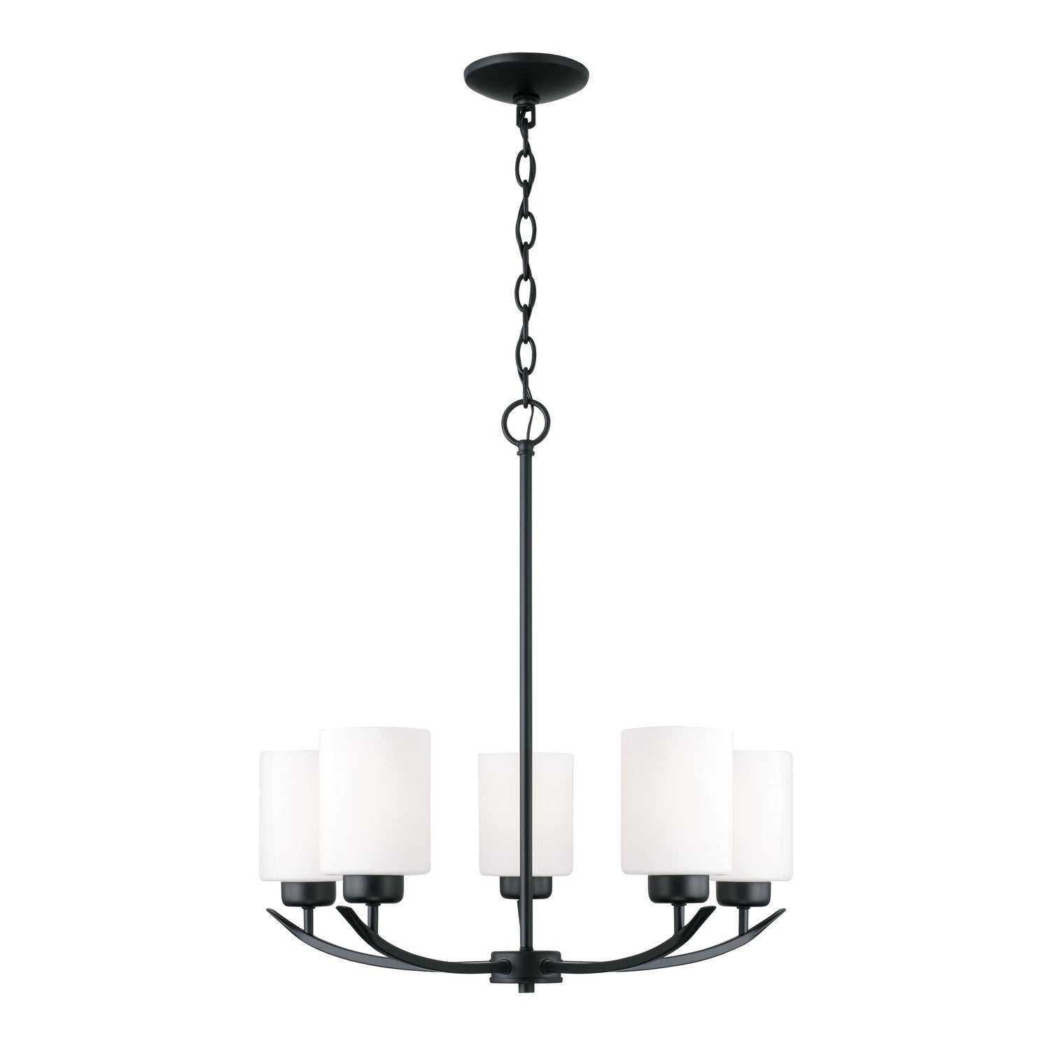 Capital Lighting - 415251MB-338 - Five Light Chandelier - Dixon - Matte Black