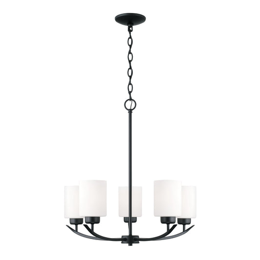 Capital Lighting - 415251MB-338 - Five Light Chandelier - Dixon - Matte Black