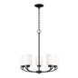 Capital Lighting - 415251MB-338 - Five Light Chandelier - Dixon - Matte Black