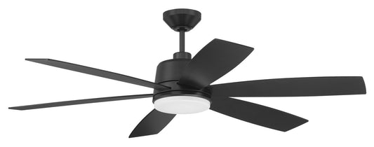 Craftmade - HGN54FB6 - 54"Ceiling Fan - Hogan - Flat Black