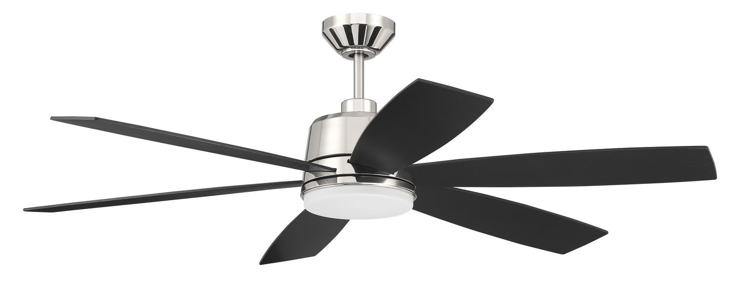 Craftmade - HGN54PLN6 - 54"Ceiling Fan - Hogan - Polished Nickel
