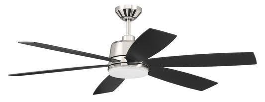 Craftmade - HGN54PLN6 - 54"Ceiling Fan - Hogan - Polished Nickel