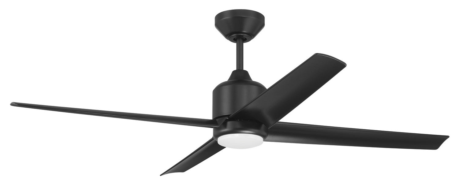 Craftmade - QUL52FB4 - 52"Ceiling Fan - Quell - Flat Black