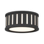 Crystorama - KEN-2200-BF - Two Light Flush Mount - Kendal - Black Forged