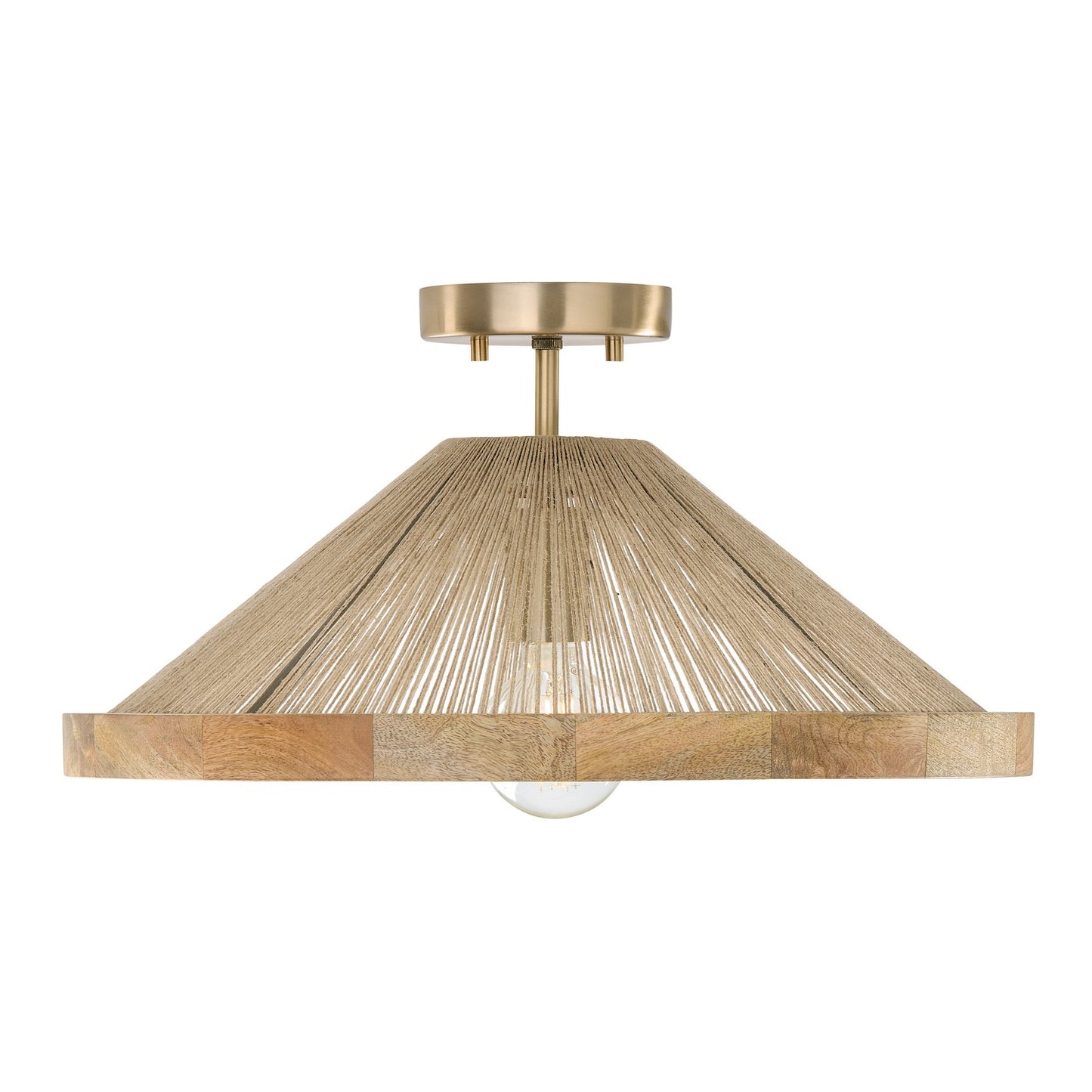 Capital Lighting - 252811MA - One Light Semi Flush Mount - Maya - Matte Brass