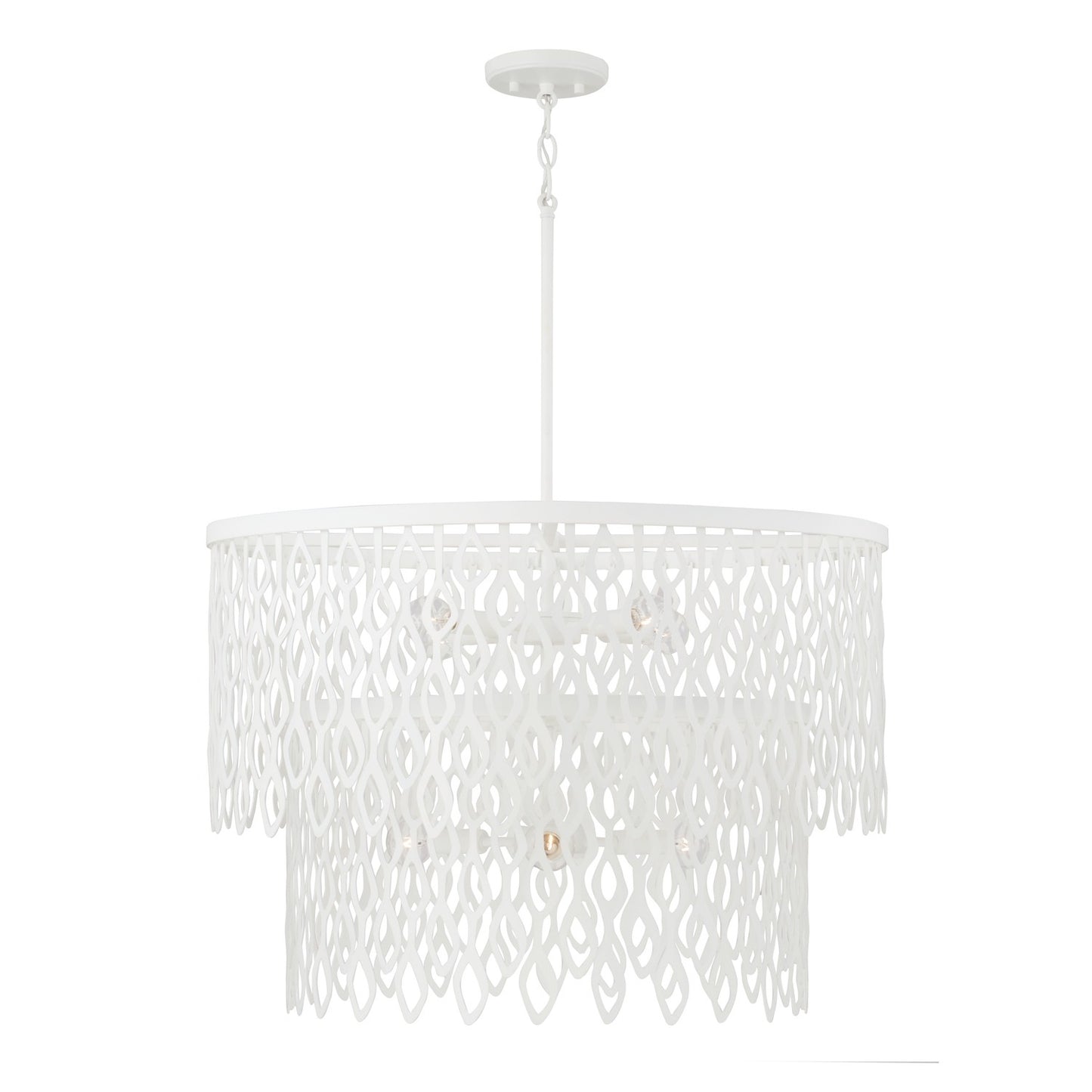 Capital Lighting - 352971WE - Seven Light Pendant - Pheobe - Matte White