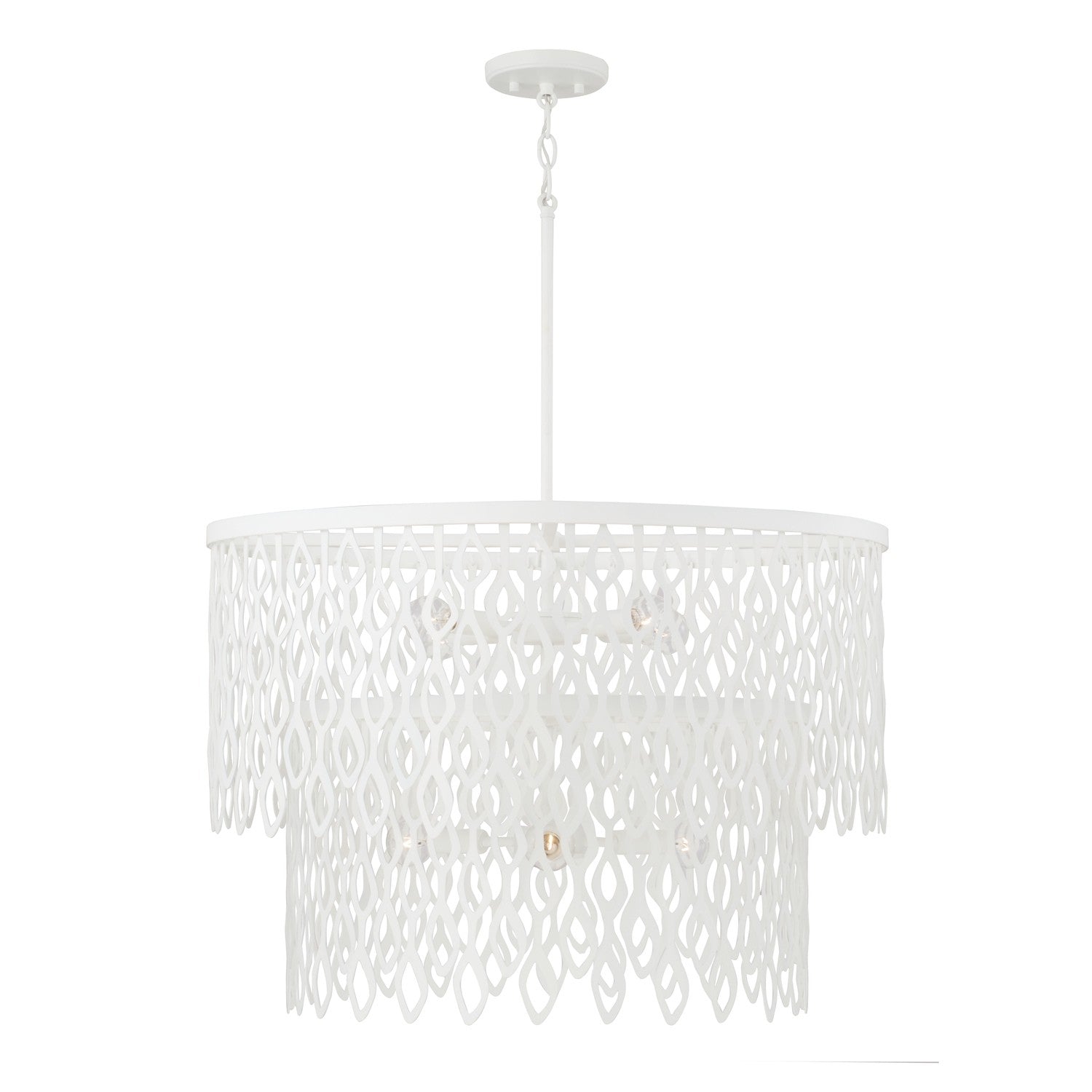 Capital Lighting - 352971WE - Seven Light Pendant - Pheobe - Matte White