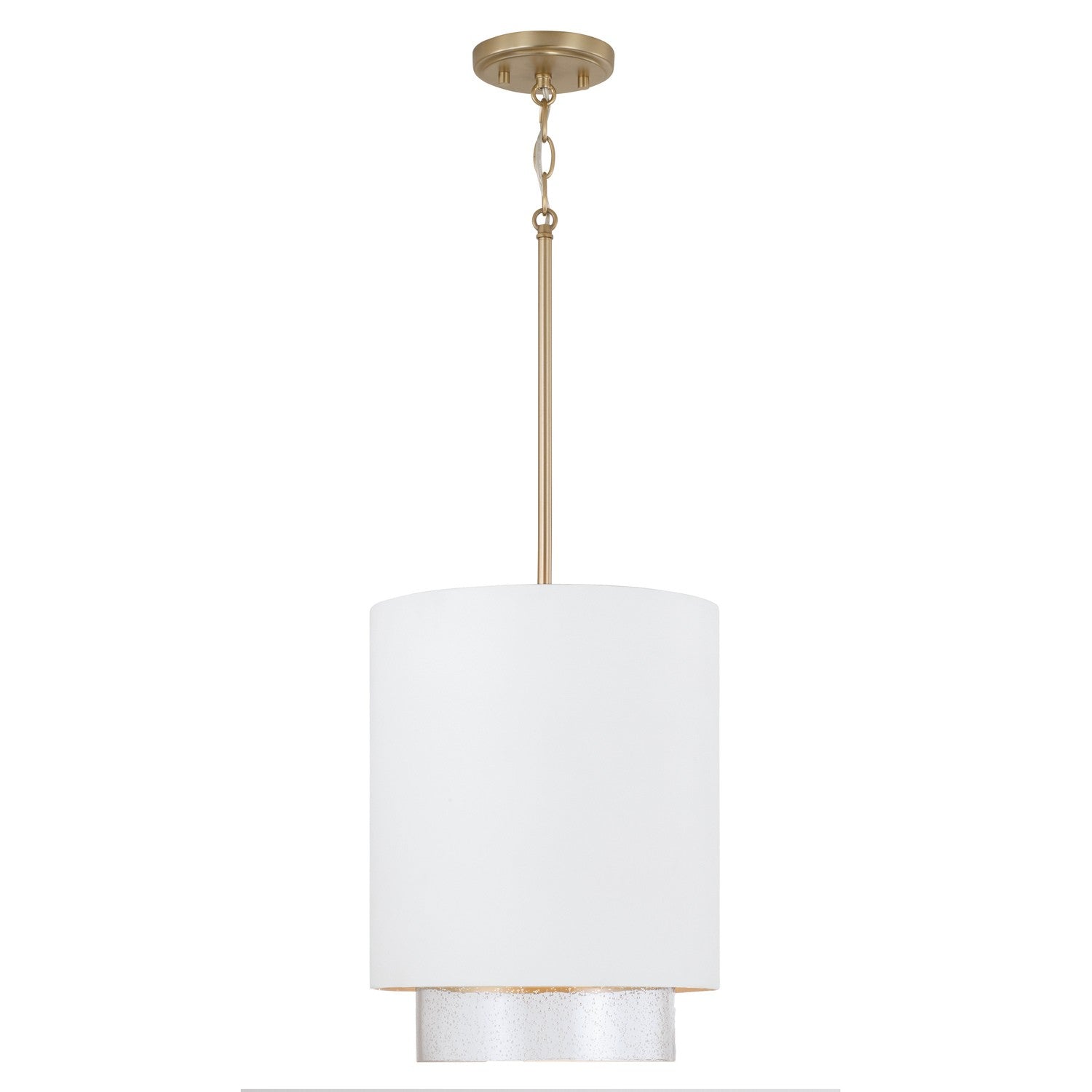 Capital Lighting - 353011RE - One Light Pendant - Weller - Matte Brass and White