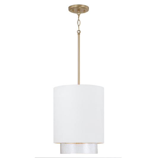 Capital Lighting - 353011RE - One Light Pendant - Weller - Matte Brass and White