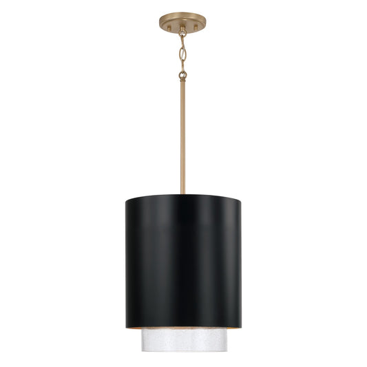 Capital Lighting - 353011RK - One Light Pendant - Weller - Matte Brass and Black